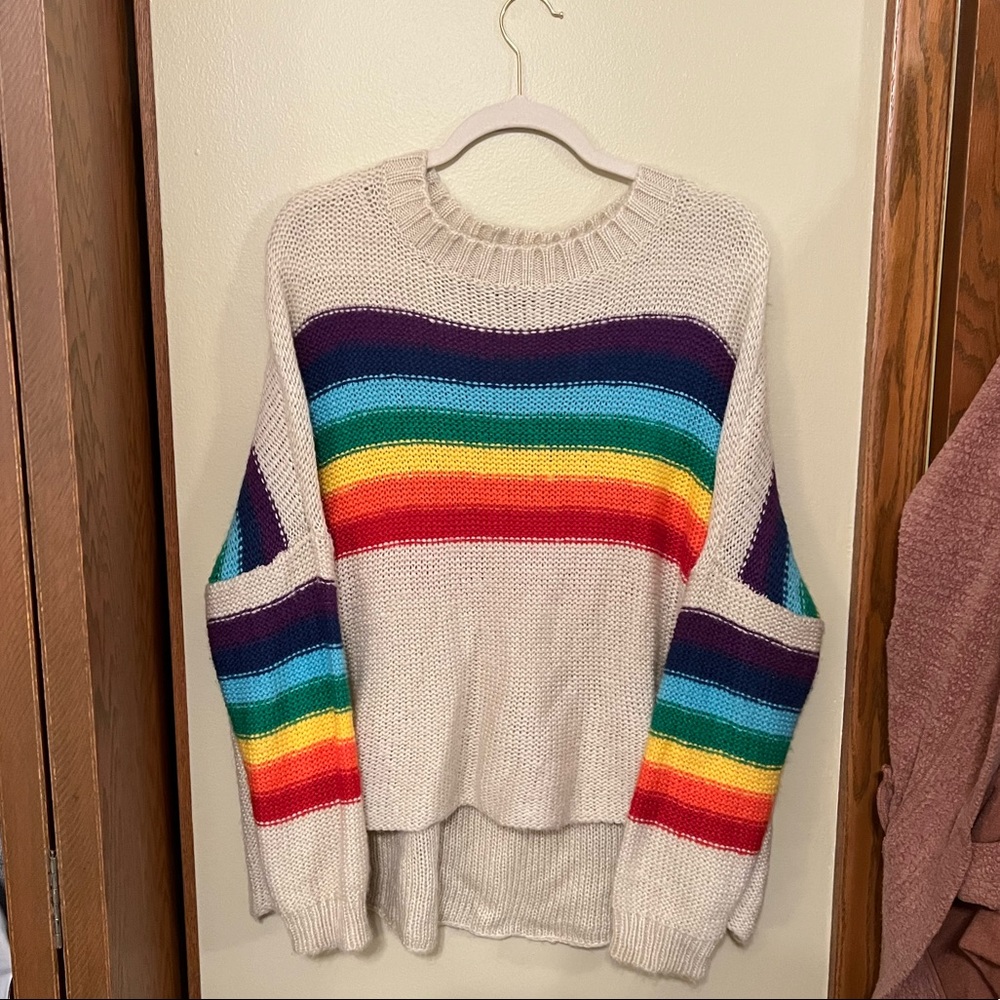 Wooden Ships Rainbow sweater perfect for PRIDE MONTH